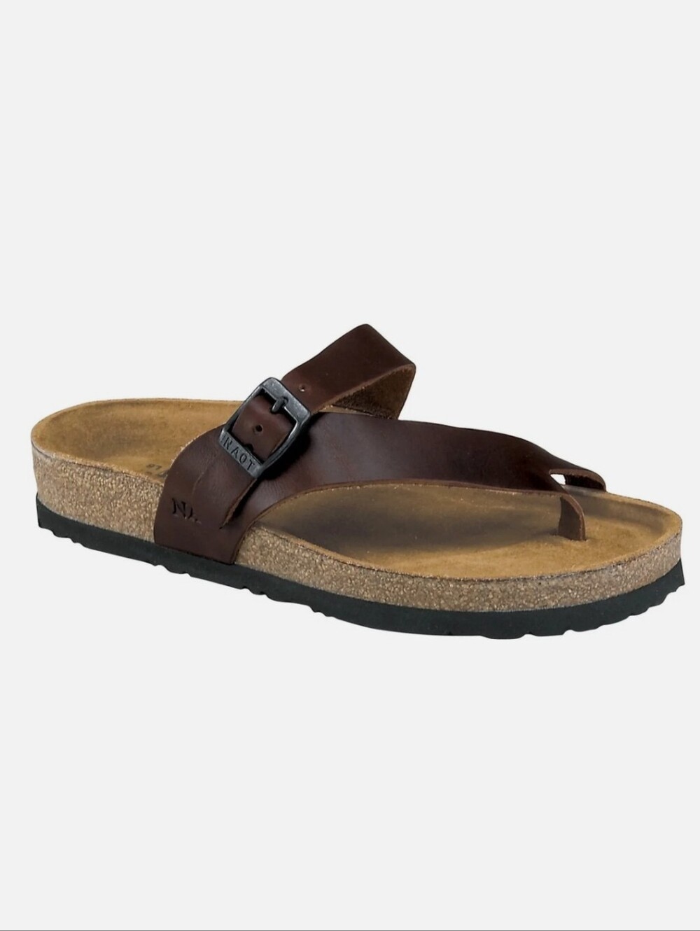 Naot Tahoe Sandal EU 39 Women 8-8.5 Brown Leather Slide On Comfort Beach Israel